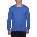 Young & Rich Herren Longsleeve 10 Farben Rundhals - Langarm Shirt einfarbig Slim fit - Uni Basic O-Neck Shirt Stretch - Größe S bis 3XL