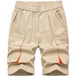 Khakifarbene Cargo Shorts für Kinder & kurze Cargohosen für Kinder für Jungen Größe 158 für den für den Sommer 