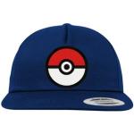 Youth Designz Baseball Cap »Poke Ball 2D Unisex Snapback Cap« mit modischer Logo Stickerei, blau, Navyblau