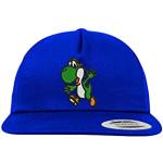 Royalblaue Super Mario Yoshi Snapback-Caps für Herren Einheitsgröße 