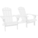 Reduzierte Weiße Adirondack Chairs aus Massivholz Breite 150-200cm, Höhe 50-100cm, Tiefe 50-100cm 