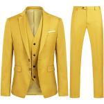 Gelbe Businesskleidung mit Reißverschluss für Herren Größe 3 XL 3-teilig 