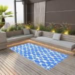 Reduzierte Blaue Outdoor-Teppiche & Balkonteppiche aus Polypropylen 