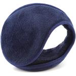 Blaue Ohrenschützer & Ohrenwärmer aus Fleece für Damen Größe L für den für den Winter 