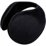 Schwarze Ohrenschützer & Ohrenwärmer aus Fleece für Damen Größe L für den für den Winter 