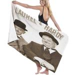 YRTGF Laurel und Hardy Movie Soft Plush Extra große Badetücher Schnelles, trockenes, leichtes Strandtuch zum Schwimmen Reisesport