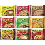 Yum Yum Nudeln | Thailändische | Instantnudeln | Mixkarton | Pack (60x60g) | 9 Geschmacksrichtungen (Huhn, Ente, Rind, Shrimp, Gemüse, Curry, Japanese , Sriracha, Grilled Chicken)