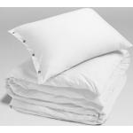 Weiße Yumeko Bio Nachhaltige Bettwäsche Sets & Bettwäsche Garnituren mit Knopf aus Jersey 135x220 