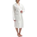 Weiße Yumeko Maxi Nachhaltige Bademäntel lang für Damen Größe S 
