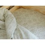 Weiße Yumeko Bio Nachhaltige Kinderbettlaken aus Baumwolle 60x120 