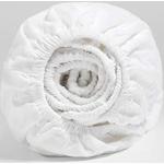 Weiße Yumeko Bio Spannbettlaken & Spannbetttücher aus Flanell 