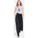 Schwarze Nachhaltige Paperbag-Hosen für Damen Größe XS Weite 34, Länge 36 