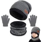 3 er Kleinkind Winterset Mütze Schal Handschuhe Fleece  warm one Size NEU 