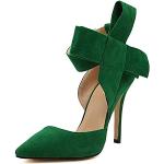 Grüne Spitze Pfennigabsatz High Heels & Stiletto-Pumps aus Kunstleder leicht für Damen Größe 41,5 