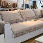 Khakifarbene Retro Sofaüberwürfe & Sofaschoner schmutzabweisend 