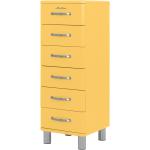 Gelbe Hochkommoden & Säulenkommoden  lackiert mit Schublade Breite 100-150cm, Höhe 100-150cm, Tiefe 0-50cm 