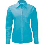 Langärmelige Russell Athletic Damenlangarmhemden mit Knopf aus Popeline Größe 3 XL 