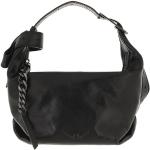 Schwarze Vintage Zadig & Voltaire Bowlingtaschen mit Schnalle aus Leder für Damen 