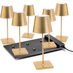 Goldene LED Tischleuchten & LED Tischlampen 6-teilig 