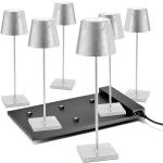 Silberne Moderne Tischlampen & Tischleuchten 6-teilig 