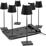 Dunkelgraue Moderne Tischlampen & Tischleuchten 6-teilig 