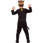 Schwarze Buttinette Miraculous – Geschichten von Ladybug und Cat Noir Katzenkostüme aus Jersey für Kinder Größe 110 