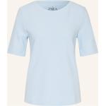 Hellblaue Zaida T-Shirts aus Baumwollmischung für Damen Größe XL 