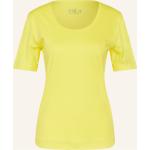 Gelbe Zaida T-Shirts aus Baumwolle für Damen Größe S 