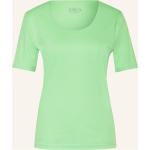 Hellgrüne Zaida T-Shirts aus Baumwolle für Damen Größe S 