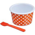 Orange zak!designs Runde Eisbecher & Eisschalen mit Eismotiv aus Melamin spülmaschinenfest 
