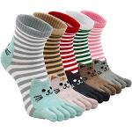 Damen Casual Low Cut Socken Weich /& Atmungsaktiv MOAMUN 5 Paar Frühling Fünf Finger Zehensocken Für Männer Frauen Baumwolle