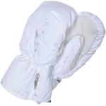 Weiße Damenfäustlinge & Damenfausthandschuhe aus Polyester Größe 6.5 