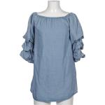 Reduzierte Hellblaue Zara Freizeitkleider aus Denim für Damen Größe XS 