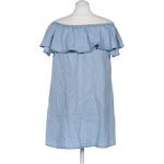 Reduzierte Hellblaue Zara Freizeitkleider aus Denim für Damen Größe S 