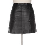 Reduzierte Schwarze Zara Mini Lederröcke aus Leder für Damen Größe XS 