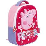 Zaska Kindergartentasche 3D Kinderrucksack Peppa Pig pink, rosa