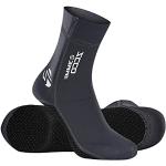ZCCO Wetsuit Socks 3 mm Neoprene Socks for Men Women Diving Snorkelling Swimming Surfing Water Sports (Grey,XS)