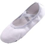 Reduzierte Weiße Balletschuhe & Spitzenschuhe aus Leder leicht für Damen Größe 41 