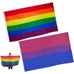 LGBT Gay Pride Regenbogenfahnen mit Standfuß 