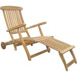 Teak-Stühle aus Massivholz mit Rollen Breite 50-100cm, Höhe 50-100cm, Tiefe 150-200cm 