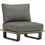 Anthrazitfarbene Moderne Zebra Lounge Sessel mit Tiermotiv aus Teak gepolstert Breite 50-100cm, Höhe 50-100cm, Tiefe 50-100cm 