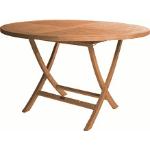 ZEBRA Tisch POKER aus Teakholz 140x90 cm oval, klappbar