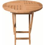 ZEBRA Tisch POKER aus Teakholz 70 cm rund, klappbar