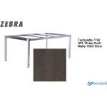 Zebra Sela Rechteckige Tischplatten mit Tiermotiv aus Teak Breite 100-150cm, Höhe 100-150cm, Tiefe 50-100cm 