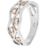 Reduzierte Silberne Zeeme Ringe mit Herz für Damen 