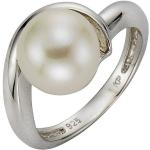 Reduzierte Silberne Zeeme Damenperlenringe mit Echte Perle 