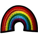 Retro LGBT Gay Pride Flaggen Aufnäher mit Ornament-Motiv 