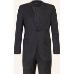Schwarze Ermenegildo Zegna Businesskleidung mit Schulterpolstern mit Reißverschluss aus Wolle für Herren Größe XL 