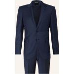 Reduzierte Blaue Ermenegildo Zegna Businesskleidung mit Schulterpolstern mit Reißverschluss aus Wolle für Herren Größe XL 