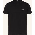 Schwarze Ermenegildo Zegna T-Shirts aus Baumwolle für Herren Übergrößen 